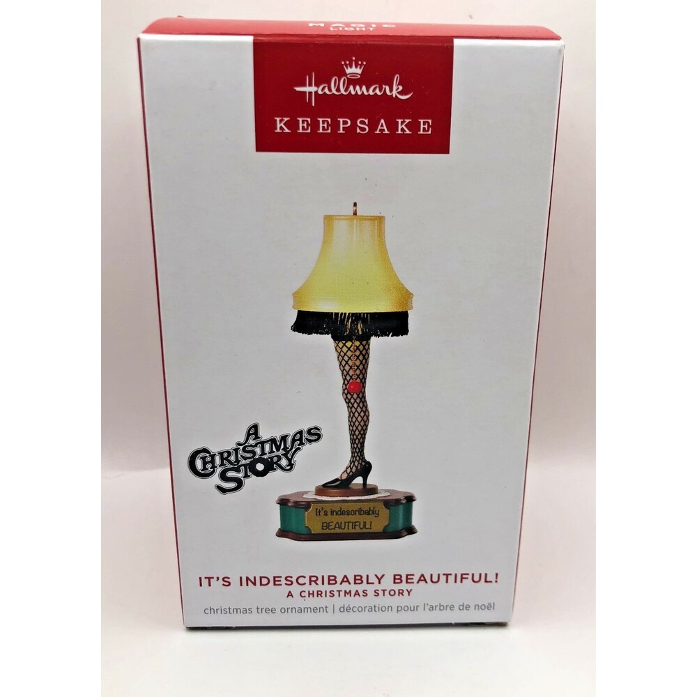 NEW Hallmark Ornament 2024 Its Indescribably Beautiful! Christmas Story Leg Lamp